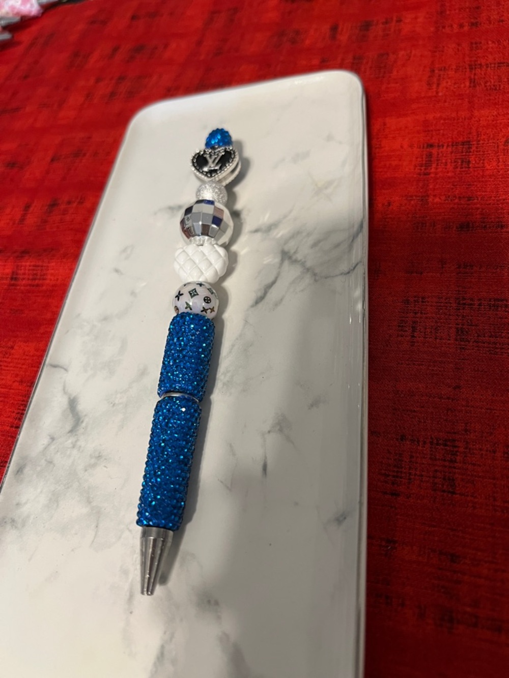 Extended rod Bling Base with designer inspired beads